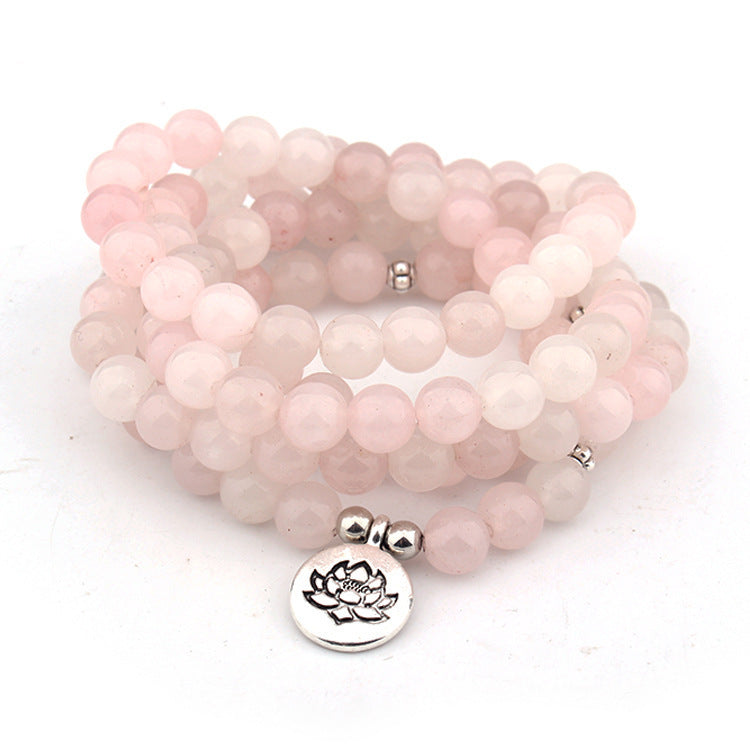 Natural Stone Powder Crystal Bracelet - Margue Blossom