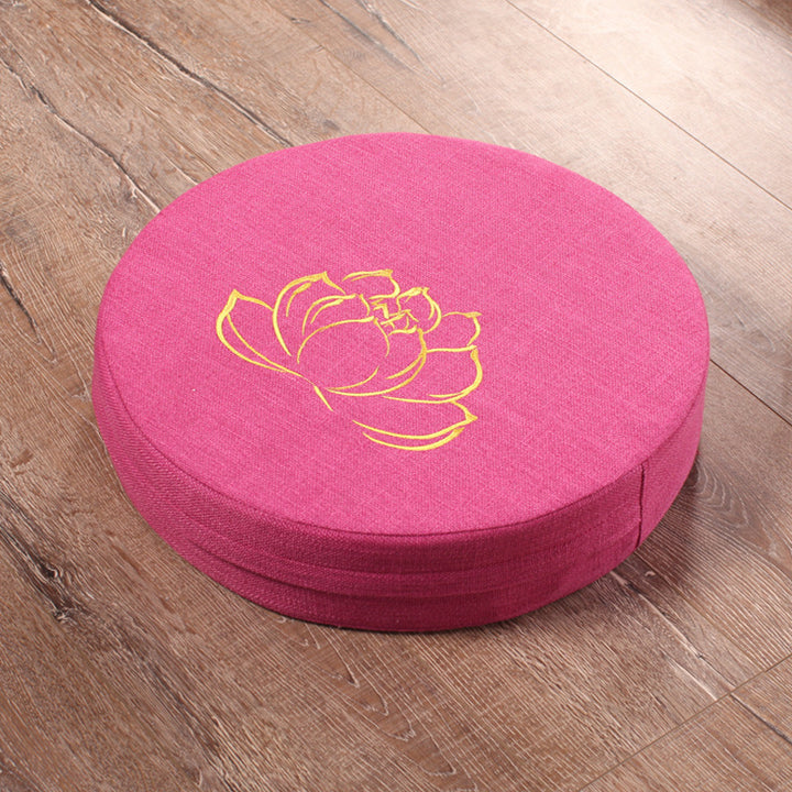 Embroidered Lotus Meditation Futon - Margue Blossom