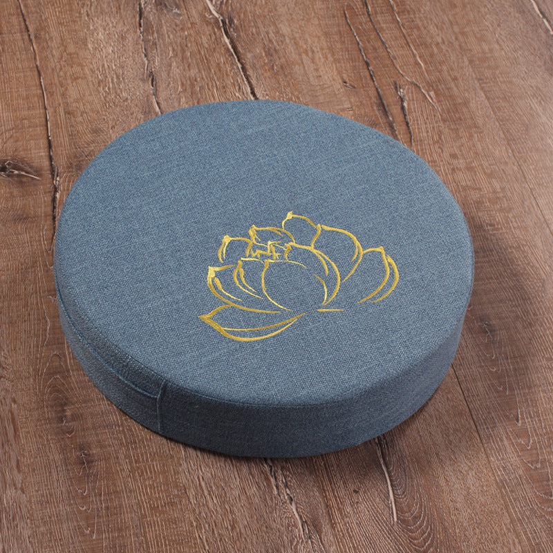 Embroidered Lotus Meditation Futon - Margue Blossom